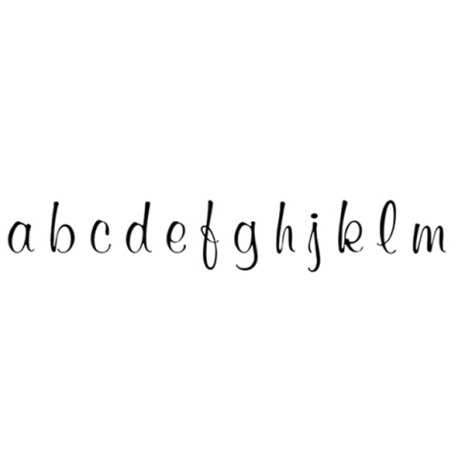 Alfabet elegant small 69 bokstäver - 10 mm - 1 st